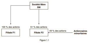 organisation des entreprises en groupes ou filiale