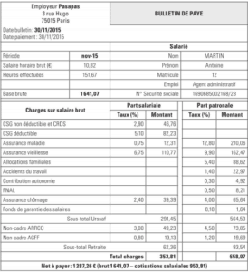 BULLETIN DE PAIE
